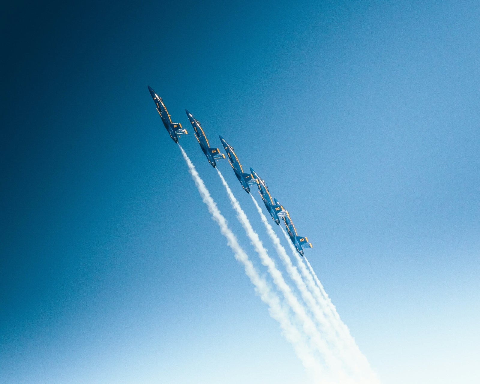 Aircraft flying in formation